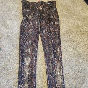 Snake print Spanx leggings